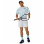 Maillot de Corps de Sport à Manches Coupe Asics Game Ss Top Blanc Bleu clair Tennis