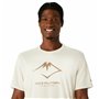 T shirt à manches courtes Asics Fujitrail Logo Ss Top Beige