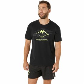 T-shirt à manches courtes homme Asics Fujitrail Logo Ss Top Noir