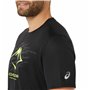 T-shirt à manches courtes homme Asics Fujitrail Logo Ss Top Noir