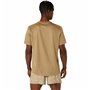 T-shirt à manches courtes homme Asics Fujitrail Logo Ss Top Marron Beige