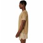T-shirt à manches courtes homme Asics Fujitrail Logo Ss Top Marron Beige