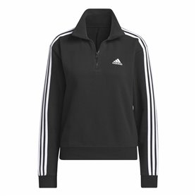 Veste de Sport pour Femme Adidas 3S Ft Qz Noir