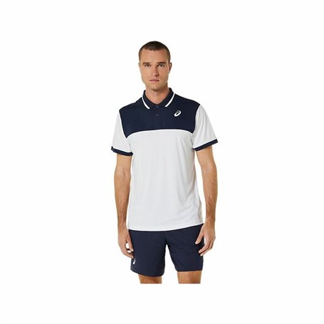 Polo à manches courtes homme Asics Court Blanc