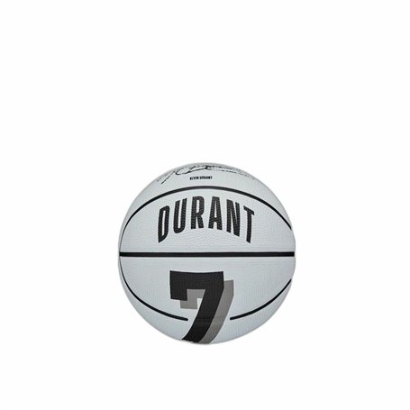 Ballon de basket Wilson Player Icon Mini Durant Blanc (Taille 3)