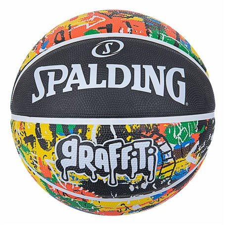 Ballon de basket Spalding Rainbow Graffiti Noir