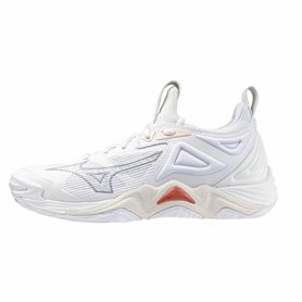 Chaussures de sport pour femme Mizuno Wave Momentum 3 Blanc Volleyball