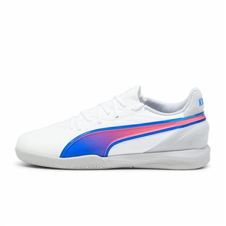 Chaussures de Futsal pour Enfants Puma King Match It Blanc