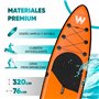 Planche de Paddle Surf Gonflable avec Accessoires Winvey SUP-O Orange