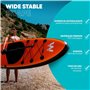 Planche de Paddle Surf Gonflable avec Accessoires Winvey SUP-O Orange