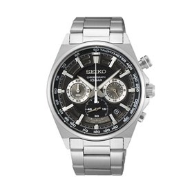 Montre Homme Seiko SSB397P1 Noir Argenté