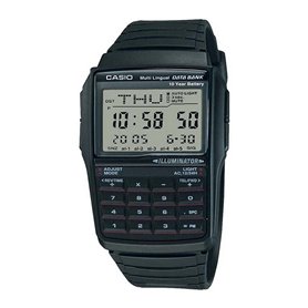 Montre Homme Casio DATABANK CALCULATOR Noir Gris