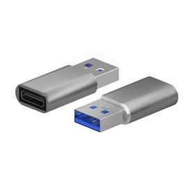 AISENS A108-0677 changeur de genre de câble USB Type-C USB Type-A Gris
