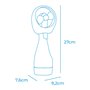 Mini Ventilateur Portable EDM 33979 Bouteille Pulvérisatrice