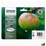 Cartouche d'Encre Compatible Epson T12914011 + T12924011 + T12934011 + T12944011 Noir/Cyan/Magenta/Jaune (8 Unités)