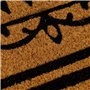 Paillasson BIENVENUE Marron Noir PVC Fibres de coco 60 x 40 x 1,5 cm