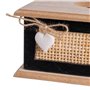 Boîte à mouchoirs HEARTS Bois Canne Bois MDF 27 x 16 x 9 cm