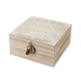 Set de basket Blanc Naturel Bois MDF 20 x 20 x 10 cm