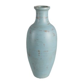 Vase Turquoise Terre cuite 28 x 30 x 67 cm