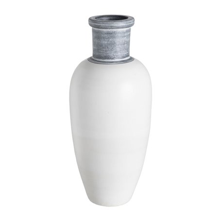 Vase Blanc Terre cuite 26 x 28 x 60 cm