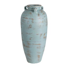 Vase Turquoise Terre cuite 26 x 28 x 60 cm