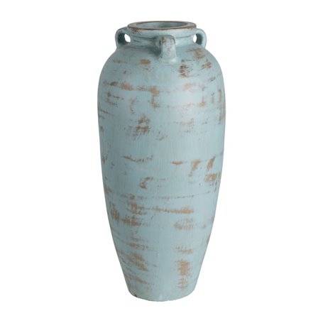 Vase Turquoise Terre cuite 26 x 28 x 60 cm