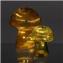 Figurine Décorative Jaune Champignon 17 x 17 x 20 cm