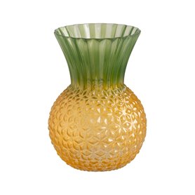 Vase Jaune Vert Verre