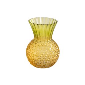 Vase Jaune Vert Verre