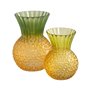 Vase Jaune Vert Verre