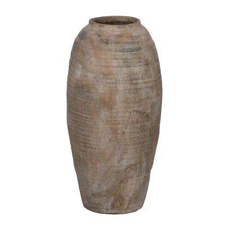 Vase Gris Céramique 27 x 27 x 57