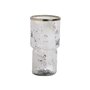 Vase Blanc Champagne Aluminium Verre 15 x 15 x 30 cm