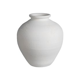 Vase Blanc Céramique Terre cuite 34 x 34 x 37 cm