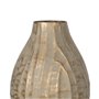 Vase Beige Doré Fer 16 x 16 x 30 cm