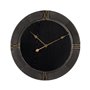 Horloge Murale Noir Doré Fer Bois MDF 61 x 2