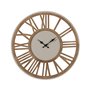 Horloge Murale Naturel Fer Bois MDF 57