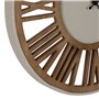 Horloge Murale Naturel Fer Bois MDF 57,5 x 4 x 57,5 cm