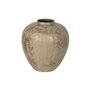 Vase Beige Doré Fer 25 x 25 x 33 cm