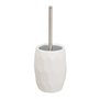 Brosse de salle de wc Blanc Céramique 13 x 13 x 33 cm