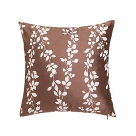 Coussin RISE Marron Imprimé Velours 45 x 10 x 45 cm