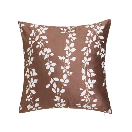 Coussin RISE Marron Imprimé Velours 45 x 10 x 45 cm