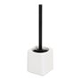 Brosse de salle de wc Blanc Céramique 10 x 10 x 33 cm