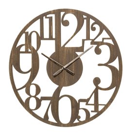 Horloge Murale Marron Bois MDF 60 x 3