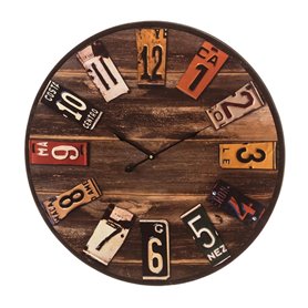 Horloge Murale Multicouleur Bois MDF 60 x 4