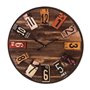 Horloge Murale Multicouleur Bois MDF 60 x 4