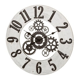 Horloge Murale Multicouleur Métal Bois MDF 68 x 3