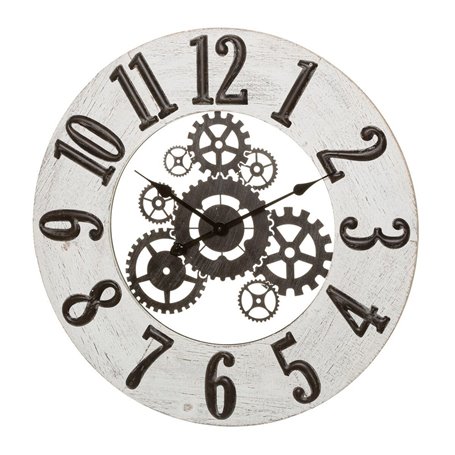 Horloge Murale Multicouleur Métal Bois MDF 68 x 3