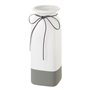 Vase Blanc Gris Céramique 11 x 11 x 30