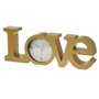 Horloge de table LOVE Doré Plastique 39 x 3