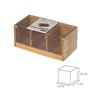 Boîte pour infusions Transparent Naturel Bambou 22 x 11 x 9,5 cm